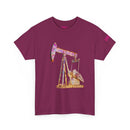 Glitter Pumpjack Front - Black - SS - T-Shirt
