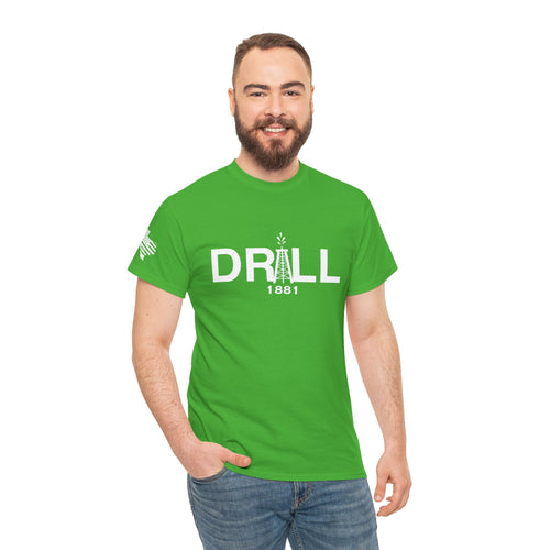 Drill Basic White Logo - SS - Front