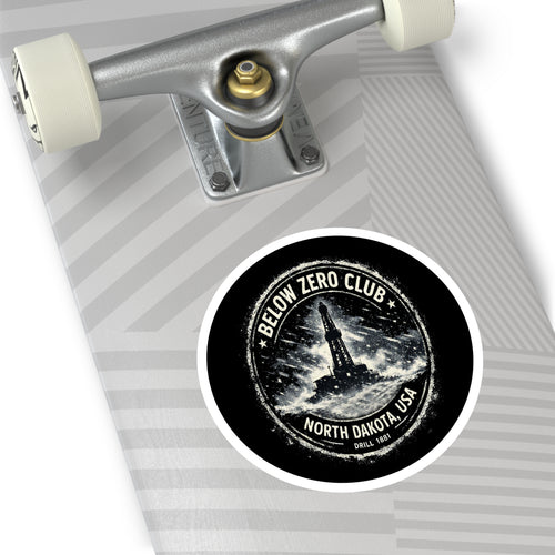Below Zero Club — Oilfield Hard Hat or Truck Decal