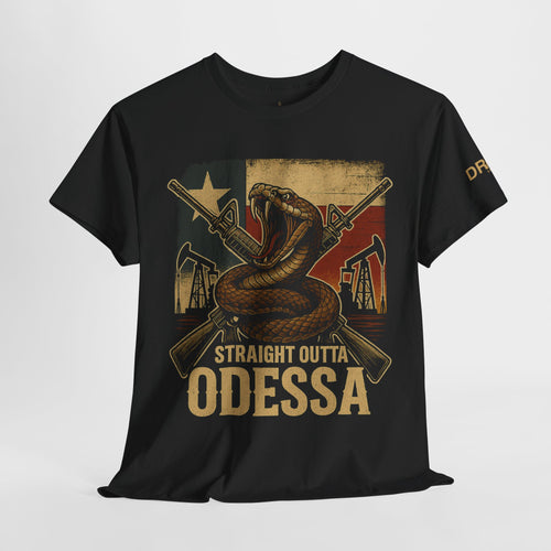 Straight Outta Odessa Rattler - Black - SS - Front