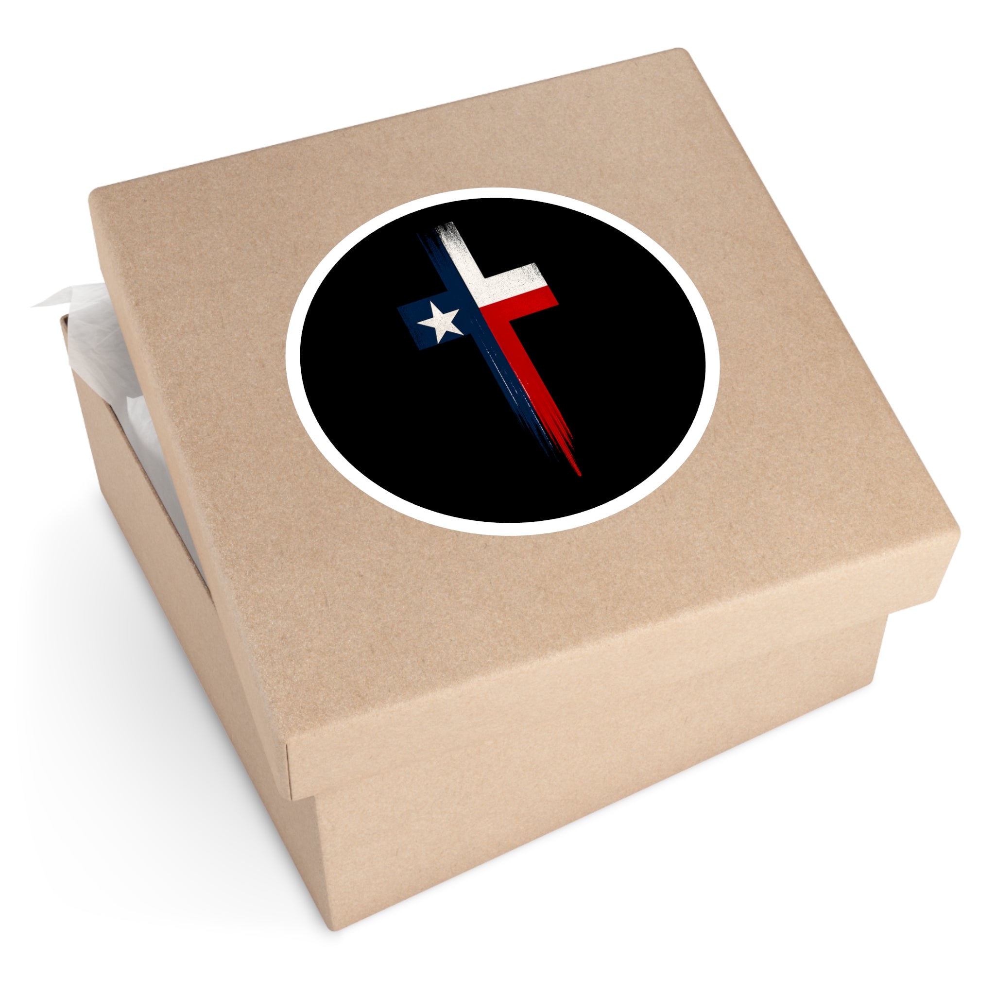 Texas Cross — Oilfield Hard Hat or Truck Decal