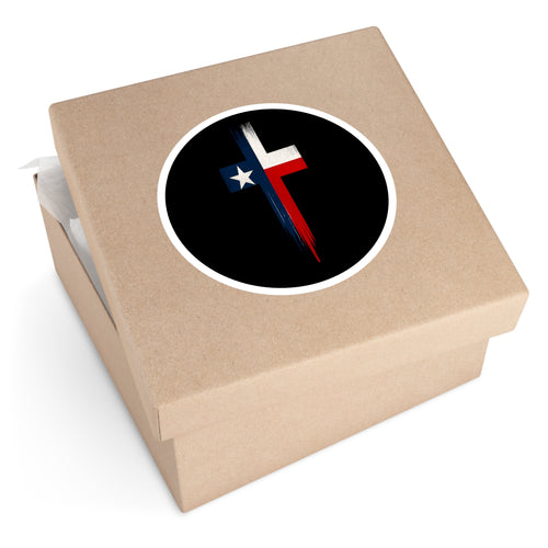 Texas Cross — Oilfield Hard Hat or Truck Decal