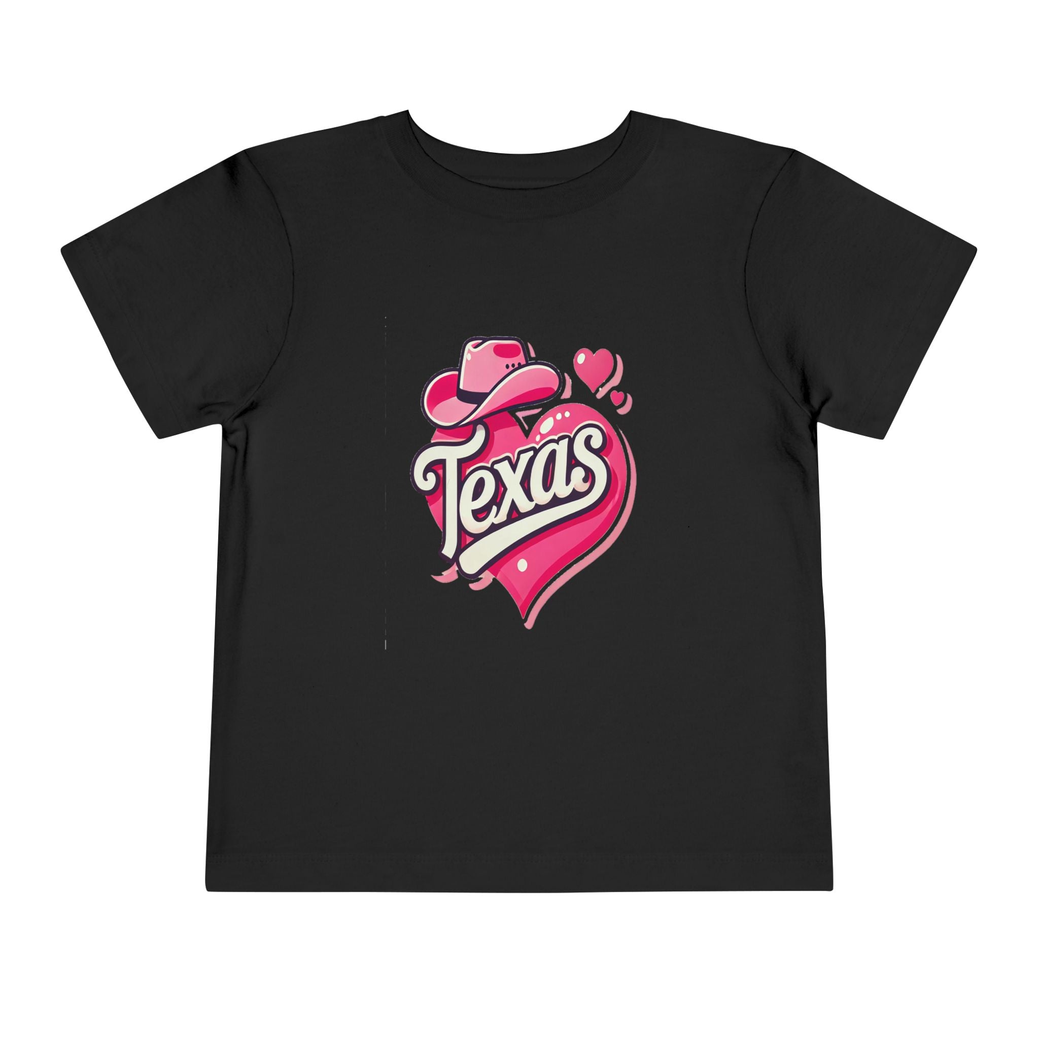 Texas Love Toddler Short Sleeve Tee - Cute Western Heart Design