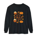 Fall-Themed Long Sleeve T-Shirt, Autumn Apparel, Unisex, Perfect for Pumpkin Spice Lovers