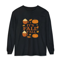 Fall-Themed Long Sleeve T-Shirt, Autumn Apparel, Unisex, Perfect for Pumpkin Spice Lovers
