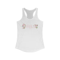 Floral Graphic Racerback Tank for Women - Casual Summer Top