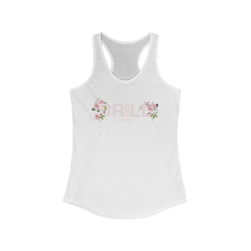 Floral Graphic Racerback Tank for Women - Casual Summer Top