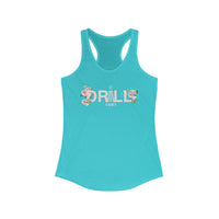 Floral Graphic Racerback Tank for Women - Casual Summer Top