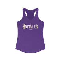 Floral Graphic Racerback Tank for Women - Casual Summer Top