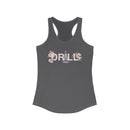 Floral Graphic Racerback Tank for Women - Casual Summer Top