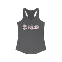Floral Graphic Racerback Tank for Women - Casual Summer Top