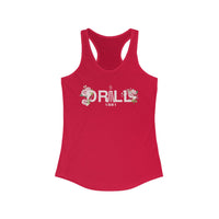 Floral Graphic Racerback Tank for Women - Casual Summer Top
