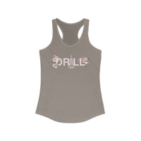 Floral Graphic Racerback Tank for Women - Casual Summer Top