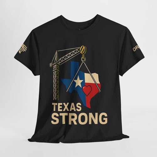 Texas Strong Heart - SS - Front - All Proceeds Donated to Help Flood Victims