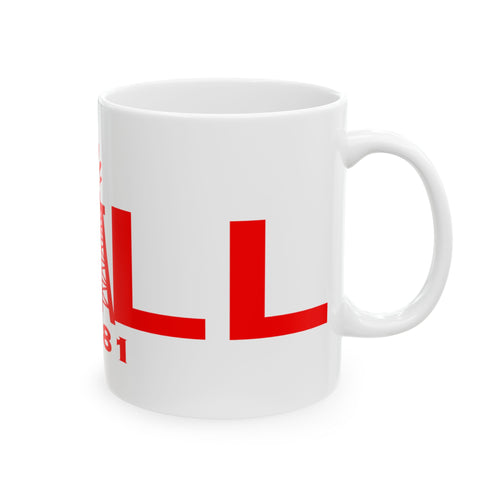 Drill Red Logo Ceramic Coffee Mug