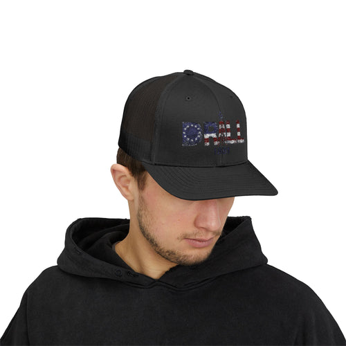 13 Stars Drill Logo - Snapback Trucker Cap