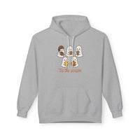 Tis the Season, Cute Ghosts Holiday Hoodie, Cozy Fleece Sweater for Halloween, Fall Festivity Clothing, Unisex Pullover