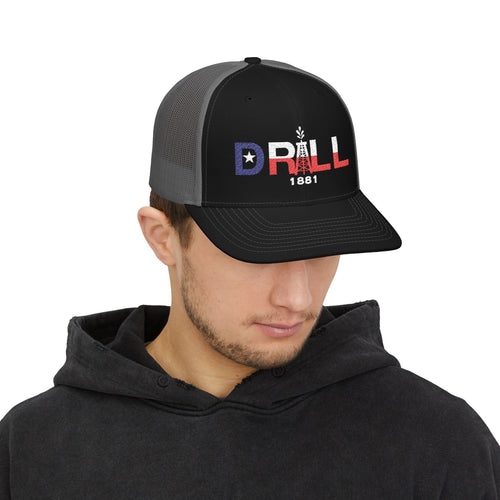 Drill Texas Flag Trucker Hat