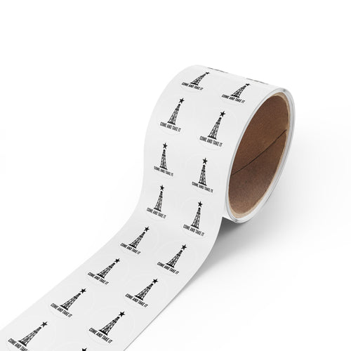 Come and Take it - Round Sticker Label Rolls