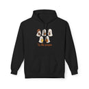 Tis the Season, Cute Ghosts Holiday Hoodie, Cozy Fleece Sweater for Halloween, Fall Festivity Clothing, Unisex Pullover