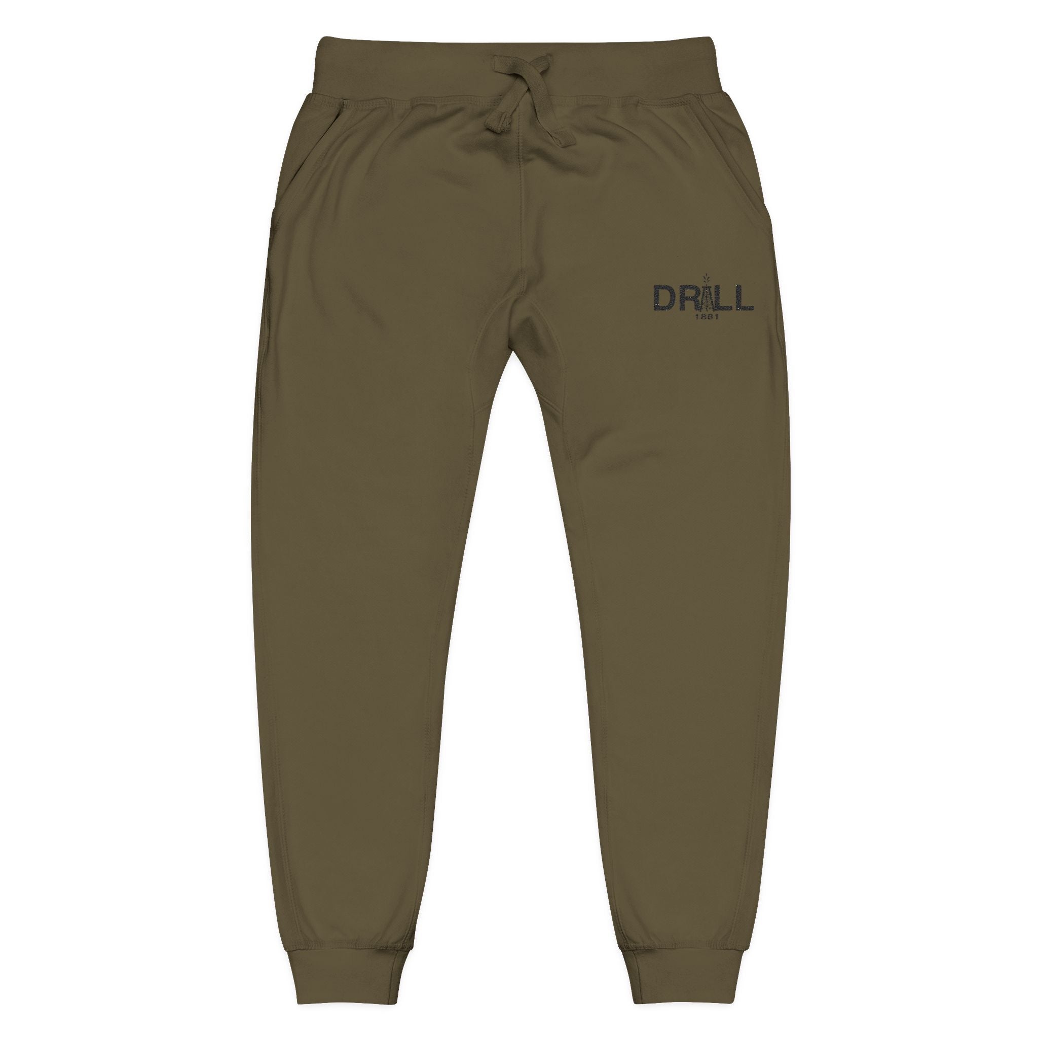 Cozy Embroidered Unisex Fleece Sweatpants for Relaxation, Lounge, Gift, Casual, Home