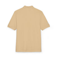 Embroidered White Jack Icon — Executive Polo