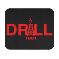 Mouse Pad — DRILL Red on Black