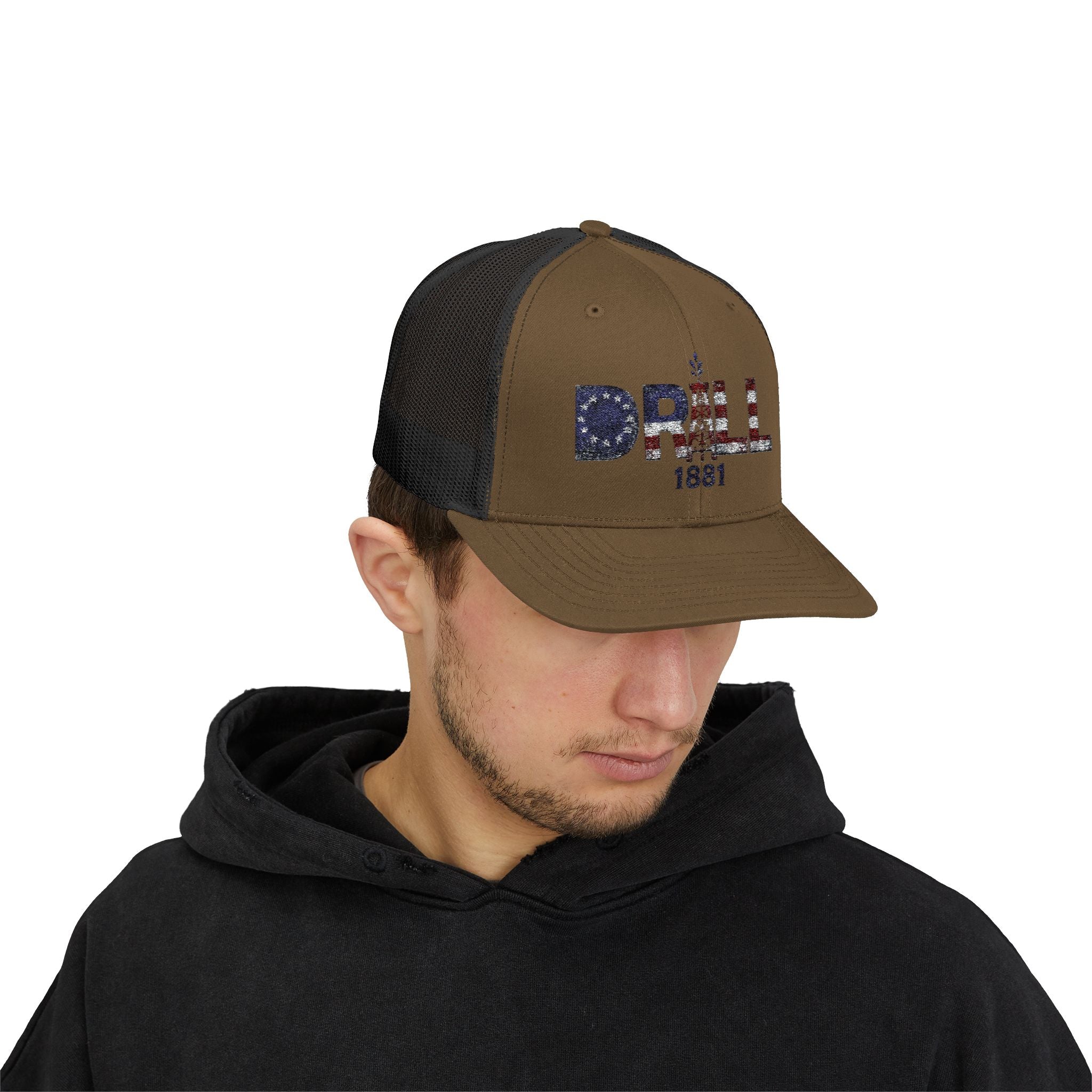 13 Stars Drill Logo - Snapback Trucker Cap