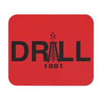 Mouse Pad — DRILL Black on Red