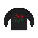 Merry Christmas Long Sleeve Tee, Unisex Gift, Winter Apparel, Festive Party Wear