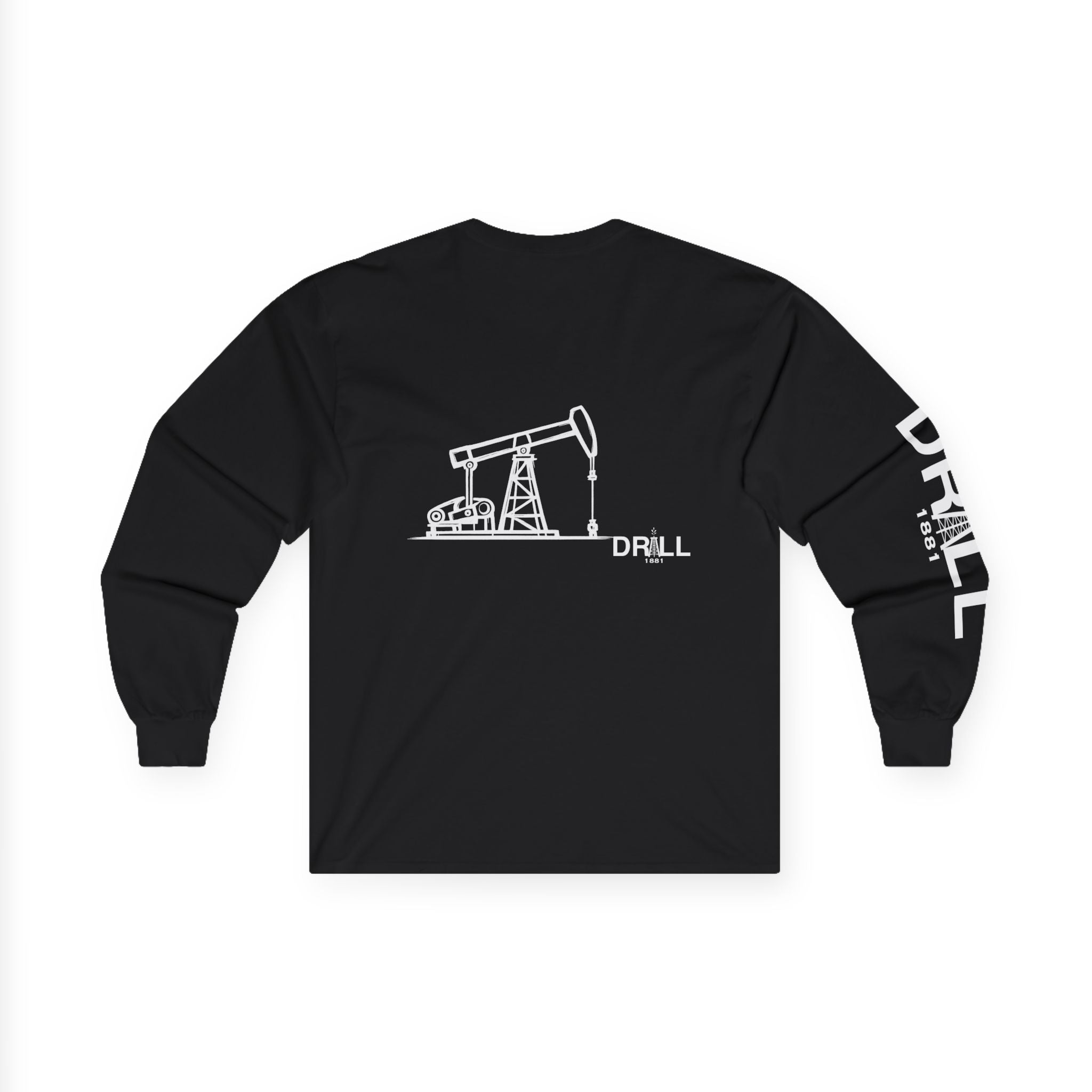 Pump Jack Sketch - Long Sleeve Tee
