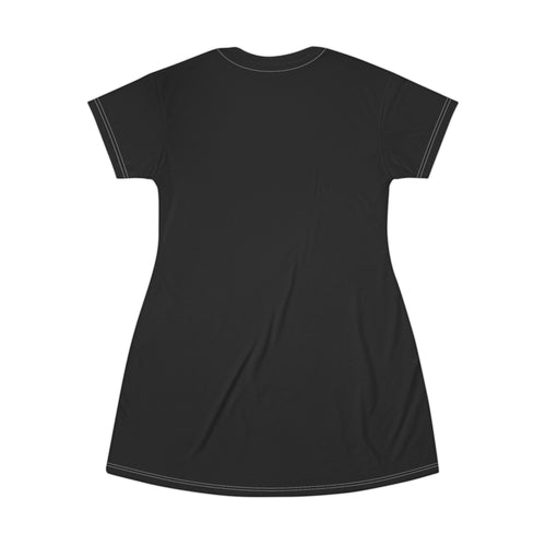 Freedom Over Fear T-Shirt Dress - Patriotic Style for Independence Day