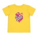 Texas Love Toddler Short Sleeve Tee - Cute Western Heart Design