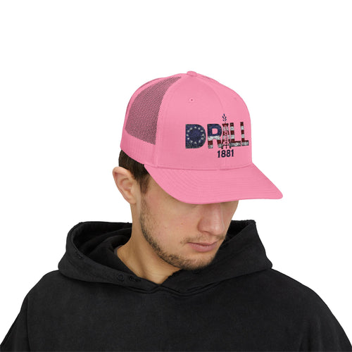 13 Stars Drill Logo - Snapback Trucker Cap