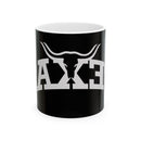 Texas Longhorn Ceramics Mug, Custom Coffee Cup, Gift for Texas Fans, Sports Fan Mug, Unique Kitchen Decor