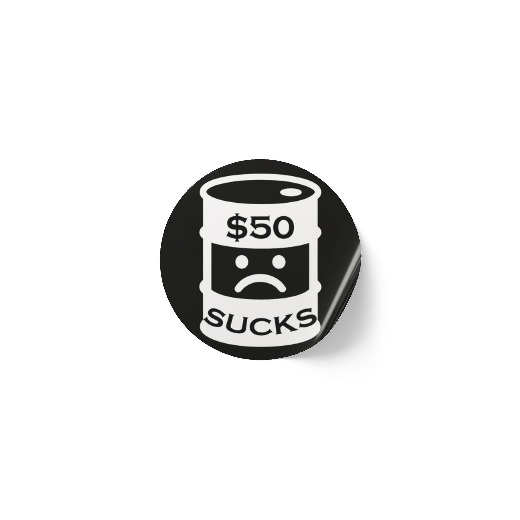 $50 Sucks - Round Sticker Label Rolls