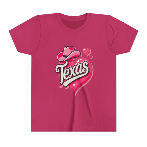 Texas Heart Youth Short Sleeve Tee - Fun & Stylish T-Shirt for Kids