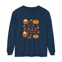 Fall-Themed Long Sleeve T-Shirt, Autumn Apparel, Unisex, Perfect for Pumpkin Spice Lovers