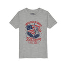 250th Anniversary Youth  Kids Tee – United States 1776–2026 Patriotic Flag & Statue Design