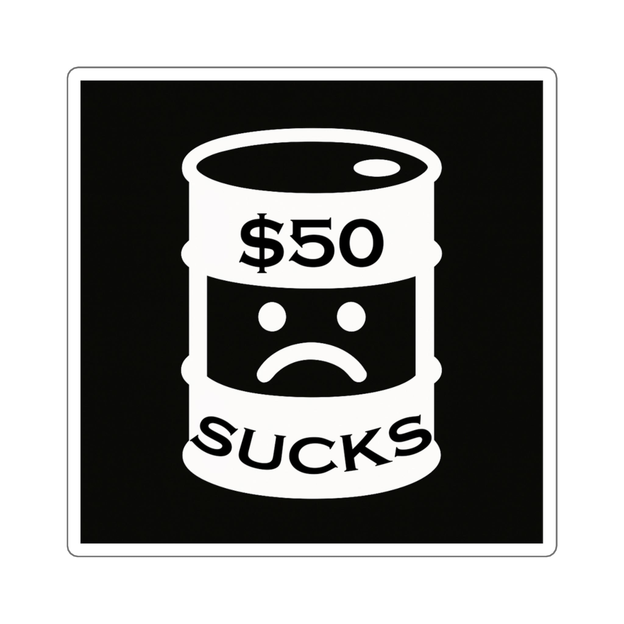 $50 Sucks - Square Stickers