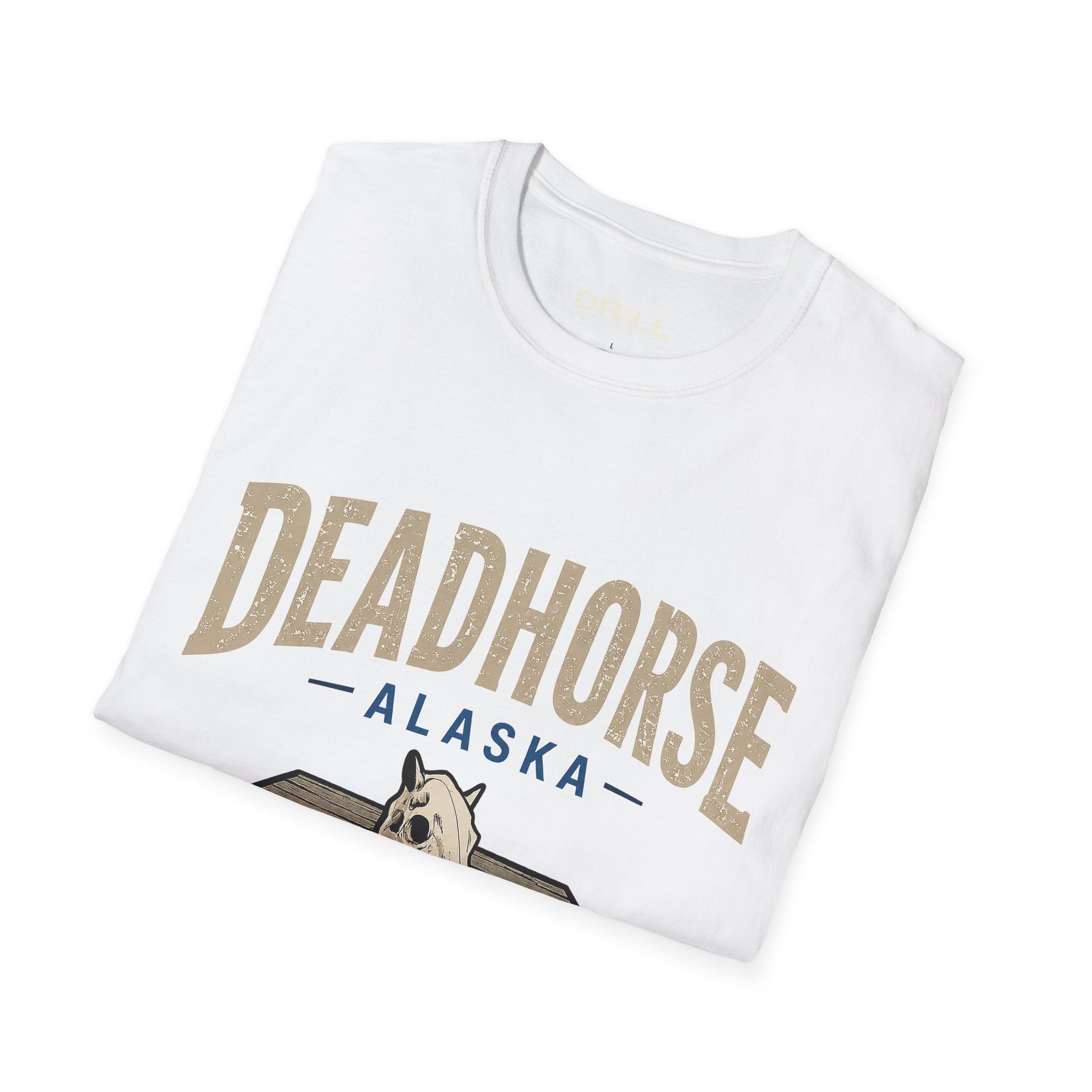 Deadhorse Alaska T-Shirt Tan — End of the Dalton Highway Graphic Tee
