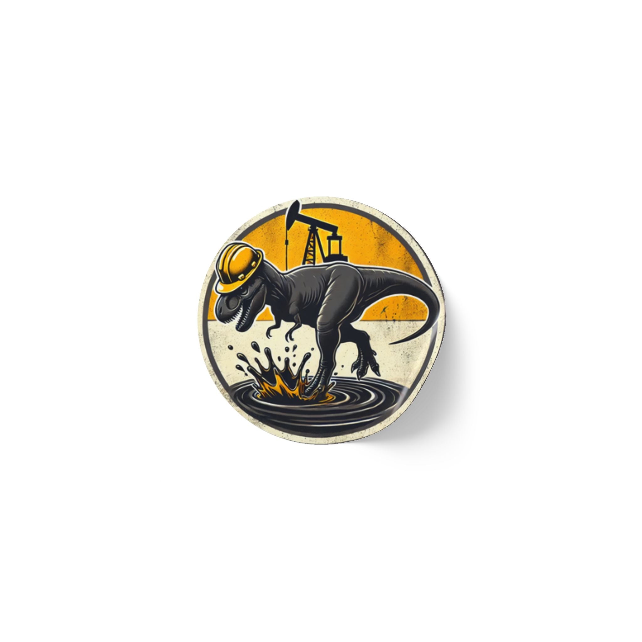 T-Rex Splash - Round Sticker Label Rolls