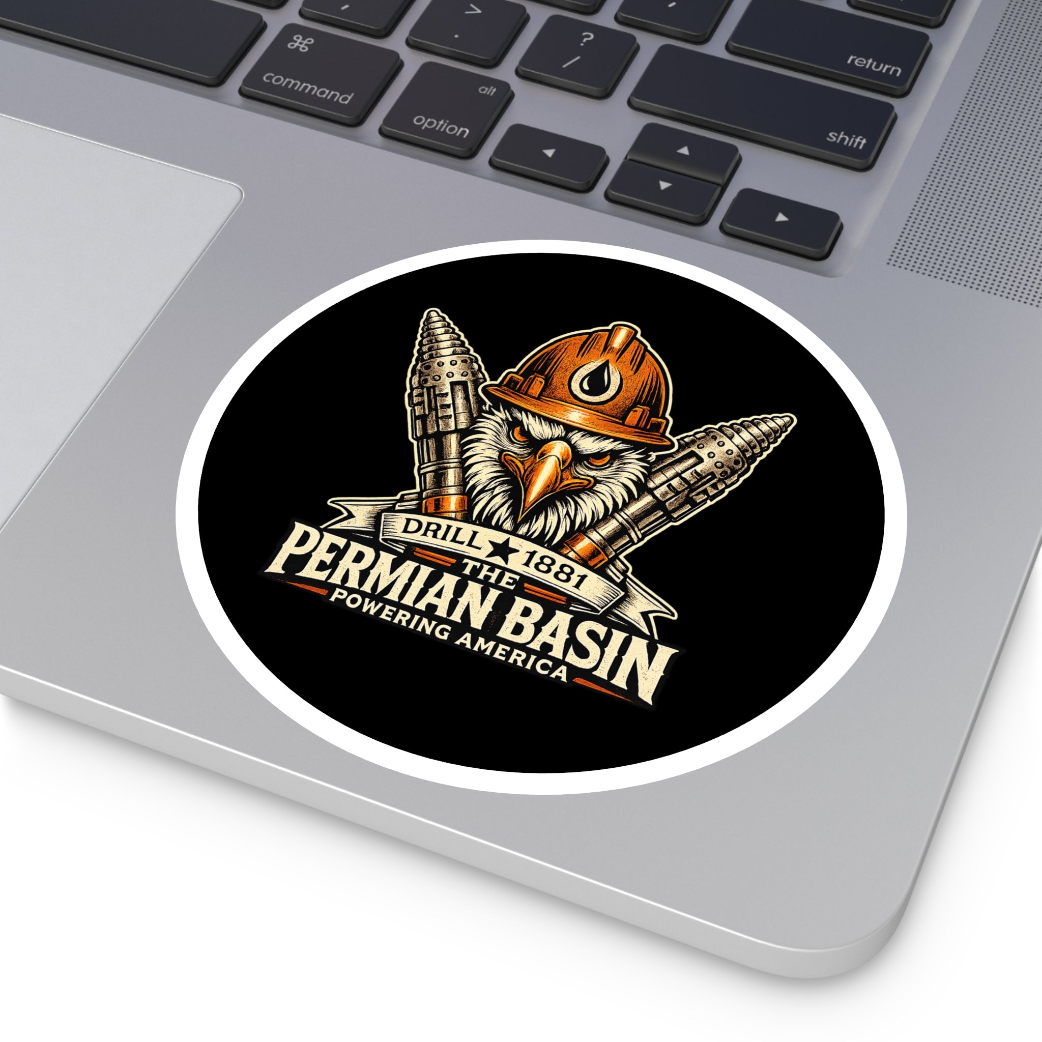 Powering America — Oilfield Hard Hat or Truck Decal