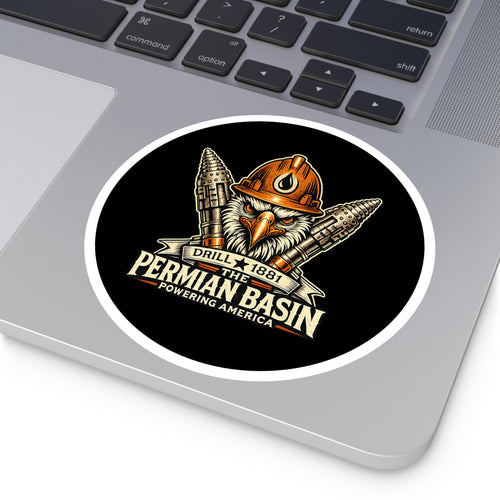 Powering America — Oilfield Hard Hat or Truck Decal