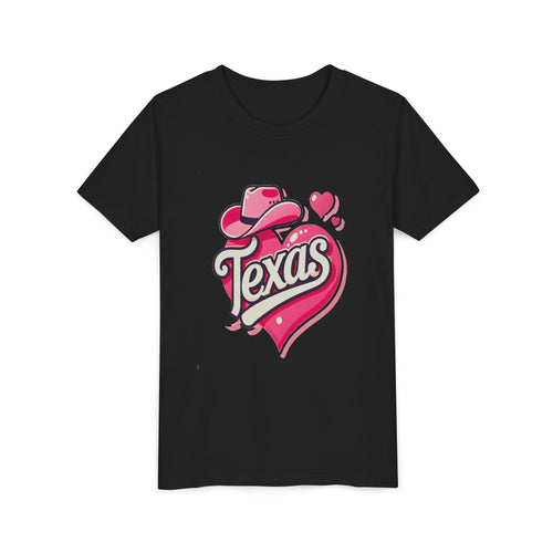 Texas Heart Youth Short Sleeve Tee - Fun & Stylish T-Shirt for Kids
