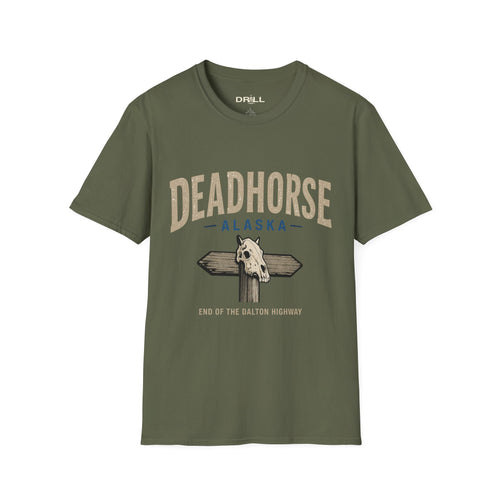 Deadhorse Alaska T-Shirt Tan — End of the Dalton Highway Graphic Tee