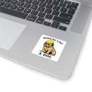 Working like a Dog - Square Stickers