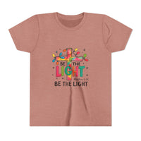 Be The Light Christmas - Youth Short Sleeve Tee - Fun & Stylish T-Shirt for Kids