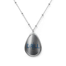 Elegant Oval Necklace, Personalized Jewelry, Gift for Her, Women's Accessory, Meaningful Keepsake, Mother's Day Gift - Drill 1881 Logo
