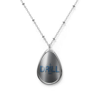 Elegant Oval Necklace, Personalized Jewelry, Gift for Her, Women's Accessory, Meaningful Keepsake, Mother's Day Gift - Drill 1881 Logo
